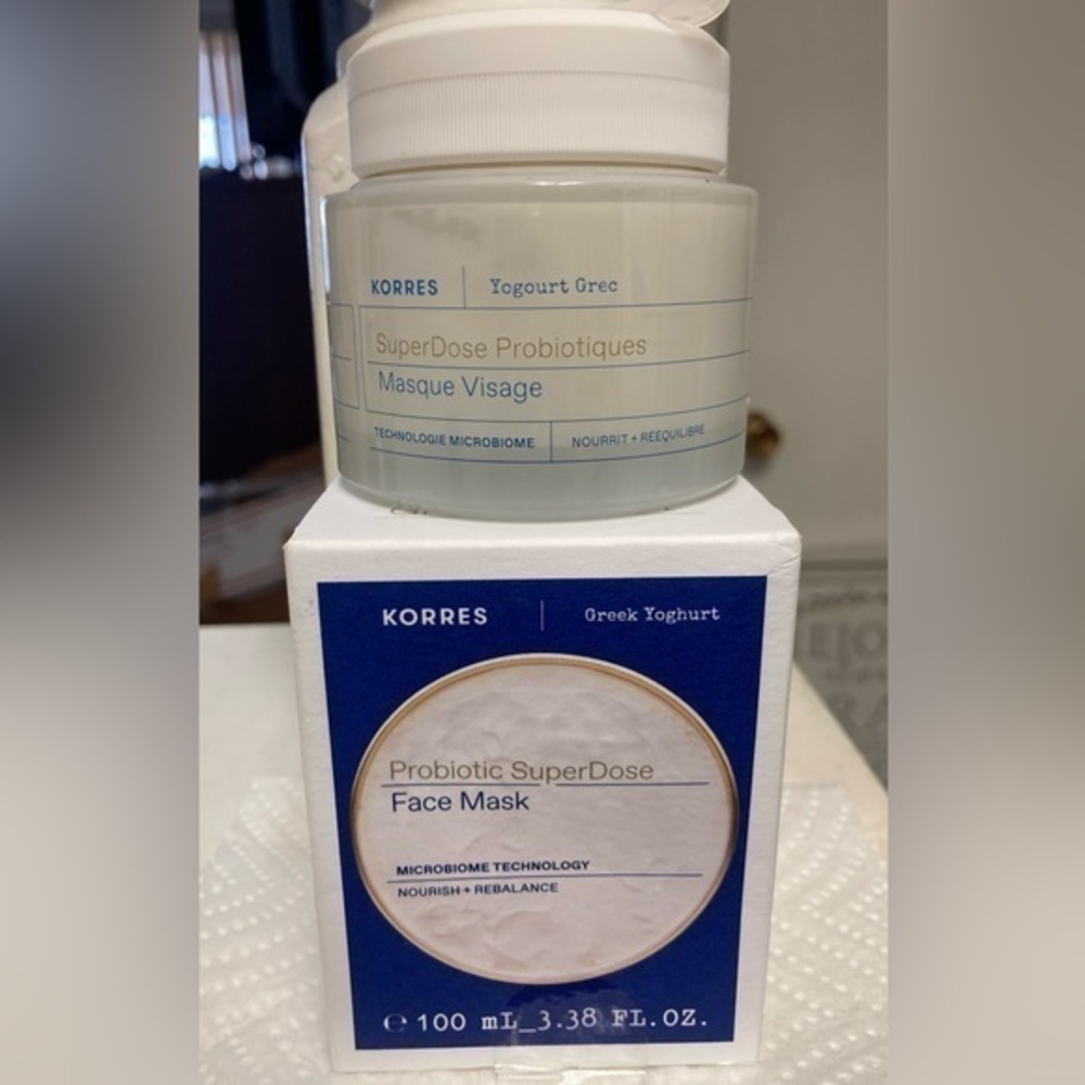 NWT Korres Greek Yogurt Probiotic Super Dose Face Mask
